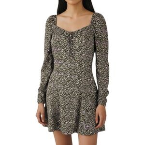 BP Nordstrom Floral Long Sleeve Dress